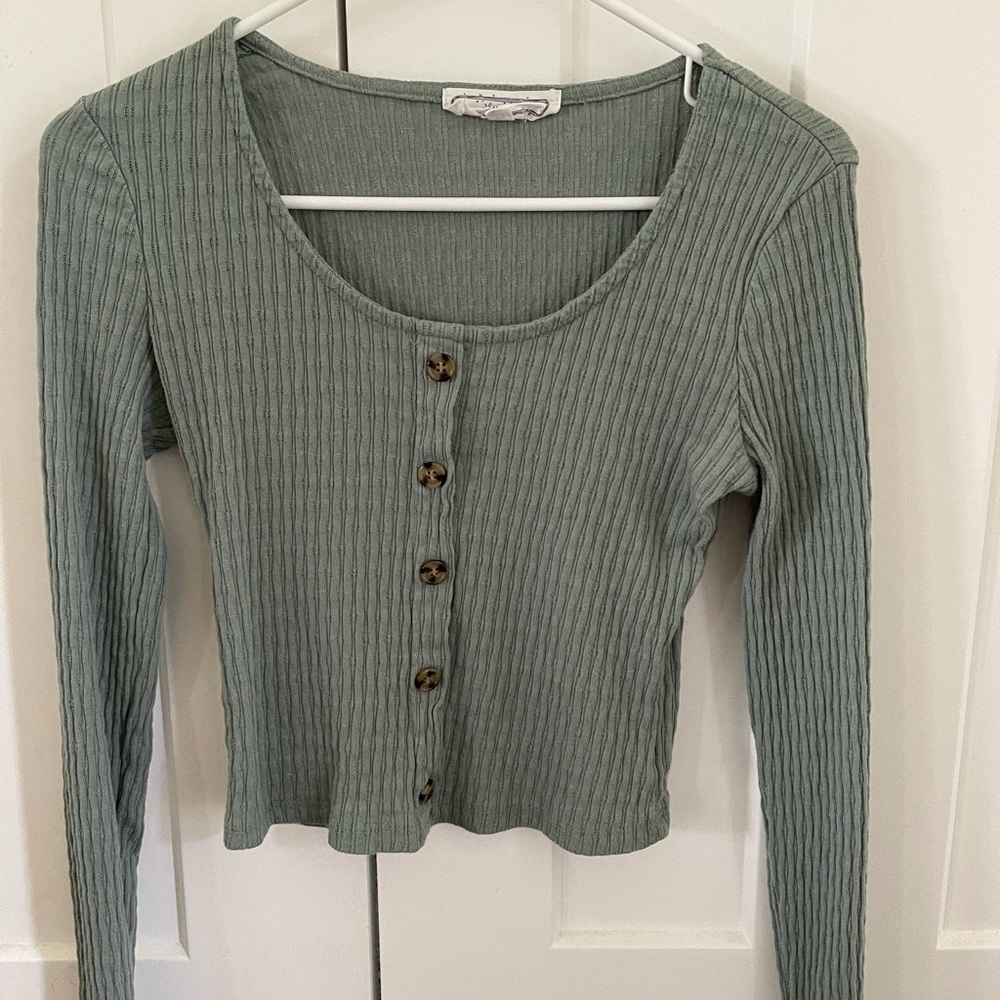 Green Long Sleeve Shirt